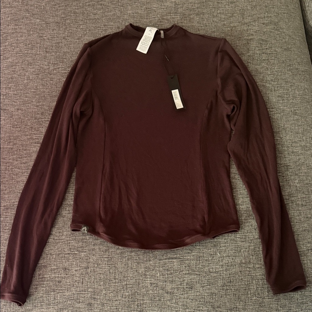 Mellow Rib Mock Neck Top